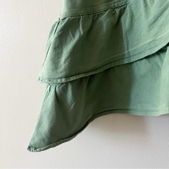 Mother The Ruffle Mini Skirt in Loden Frost Women's 32 - Picture 8 of 13